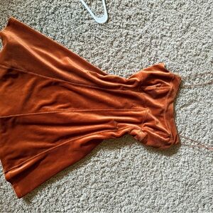 Wild Fable Burnt Orange Suede Dress- size XS